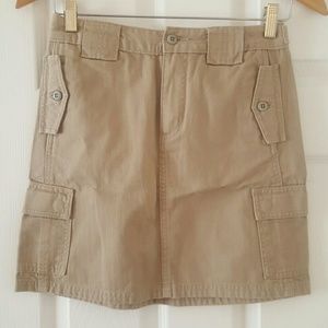 Kaki utility skirt